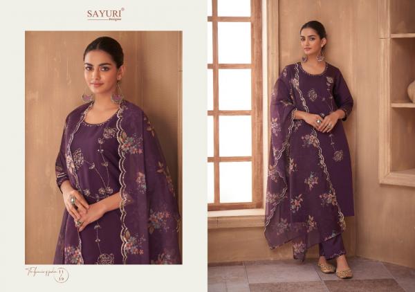 Sayuri Saffron Festival Wear Viscose Silk Designer Salwar Suit Collection